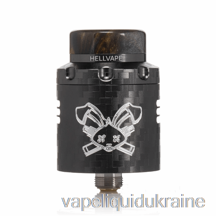Vape Ukraine Hellvape DEAD RABBIT V3 24mm RDA Gunmetal Carbon Fiber